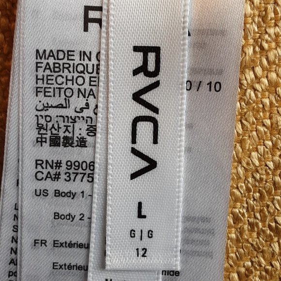 New RVCA Reversible Bikini Bottom Horizon Stripe NWT Size L - Picture 10 of 14